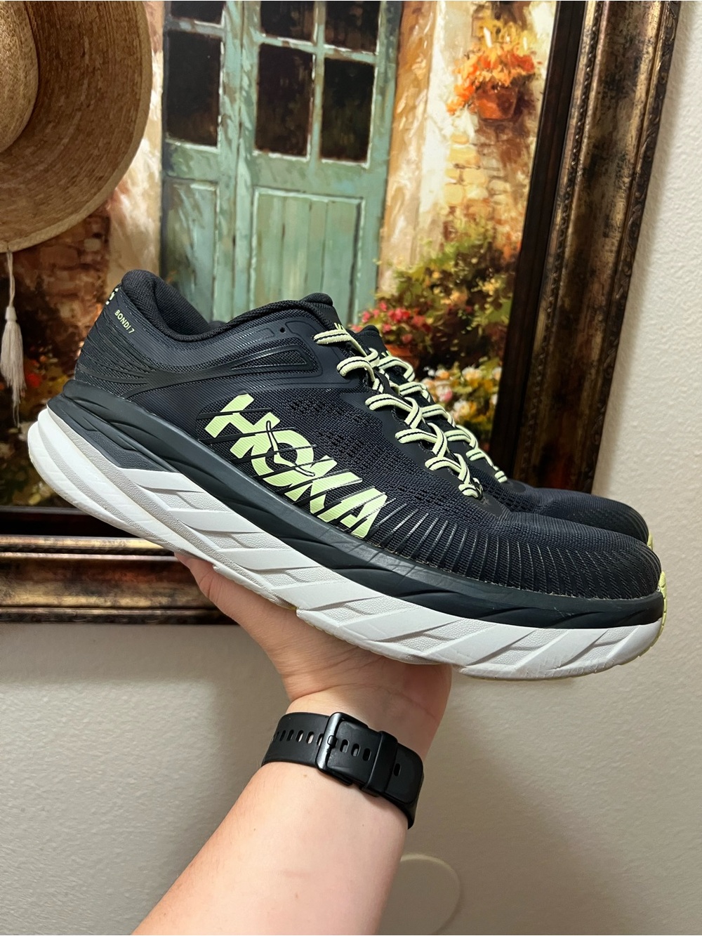 Hoka One One Bondi 7 Blue Graphite Men's Running Shoes